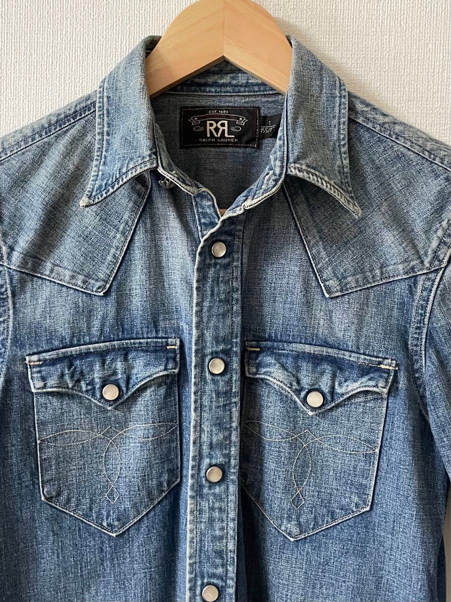 RRL レディース デニムウエスタンシャツ 1 ダブルアールエル RRL レディース デニムウエスタンシャツ 1 ダブルアールエル