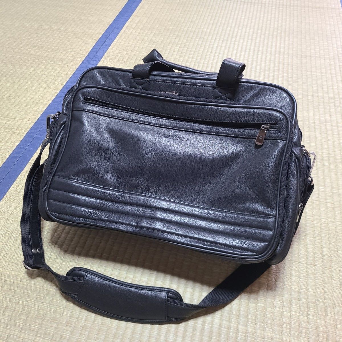 サムソナイト オールレザー ビジネスバッグ 2way 黒|ファッション サムソナイト オールレザー ビジネスバッグ 2way 黒|ファッション
