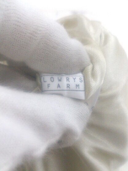 ◇ LOWRYS FARM ローリーズファーム ウエストゴム ロング ナロー スカート サイズM ライトベージュ系 レディース P