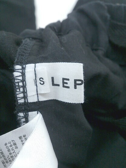 ◇ LEPSIM レプシィム ストレッチ ウエストゴム ワイド パンツ サイズS ブラック レディース E