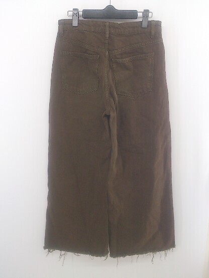 * ZARA Zara cut off джинсы Denim брюки размер EUR 36 USA 04 MEX 26 Brown мужской E