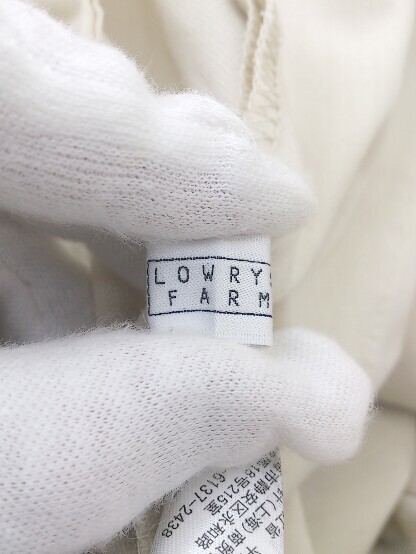 ◇ LOWRYS FARM ローリーズファーム バックゴム タック スラックス パンツ サイズF ライトベージュ系 レディース E