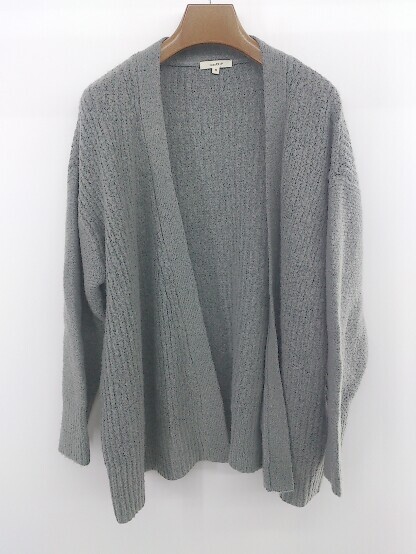 * studio CLIP start Dio clip knitted cardigan size M gray lady's E