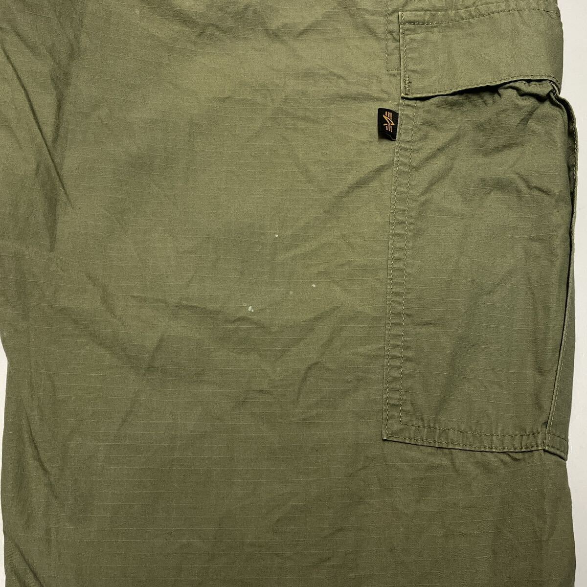 ALPHA Alpha Easy cargo pants khaki cotton flax M