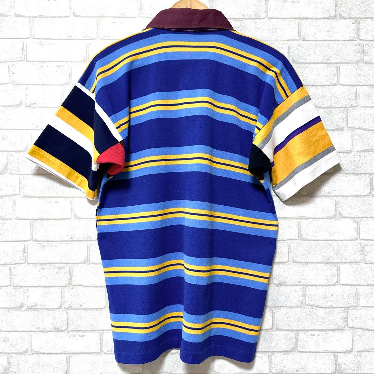 CANTERBURY カンタベリー マルチカラー ボーダー ラガーシャツ CANTERBURY カンタベリー マルチカラー ボーダー ラガーシャツ