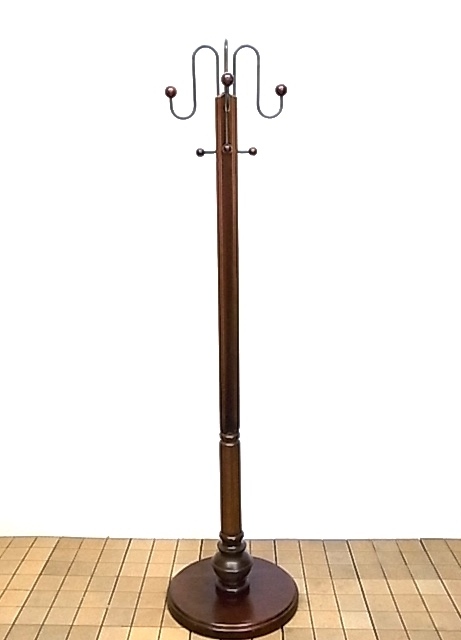h1209 カリモク karimoku 木製 ポールハンガー ハンガーラック 高さ約182cm