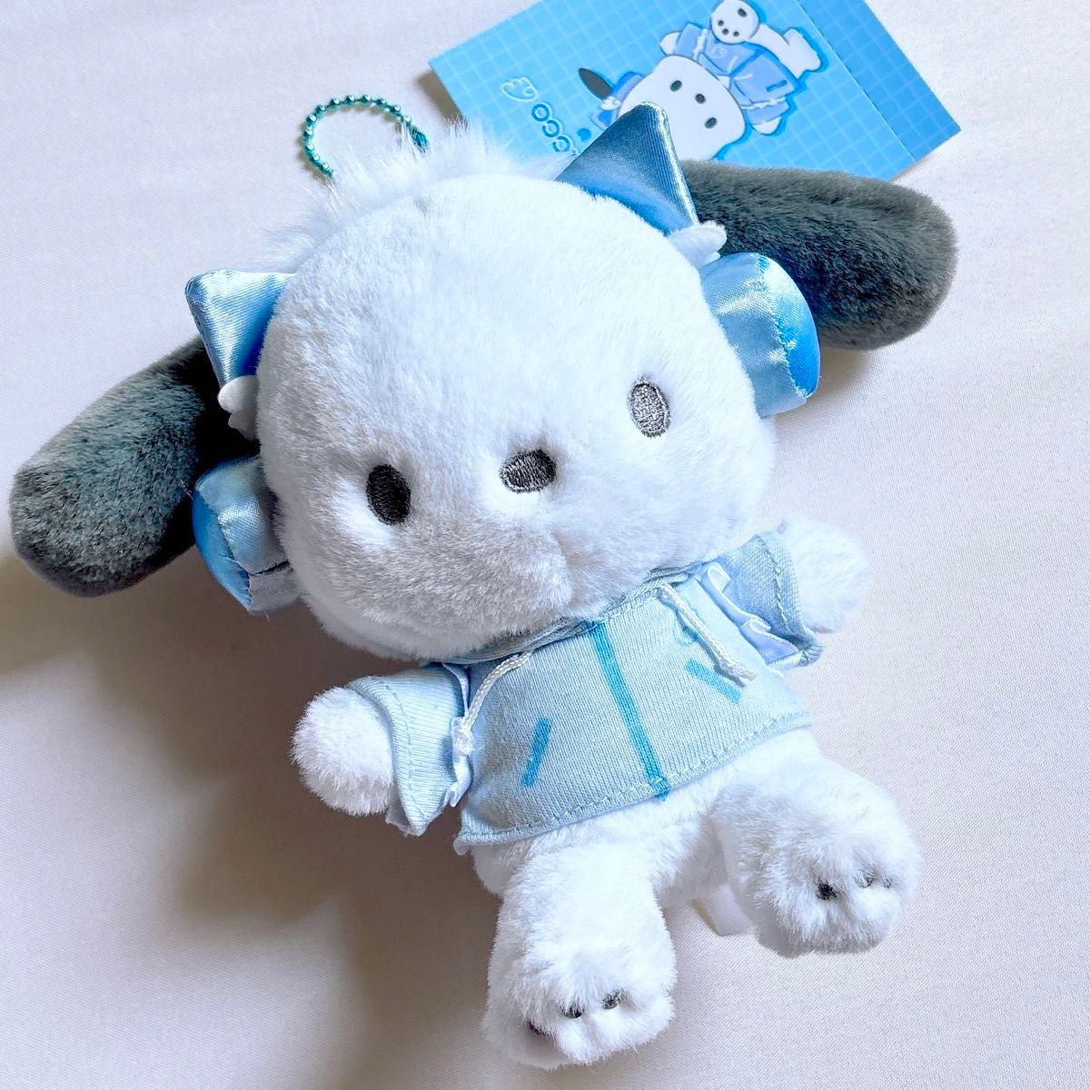水色デイズ ポチャッコ マスコットホルダー ぬいぐるみキー 水色デイズ ポチャッコ マスコットホルダー ぬいぐるみキー