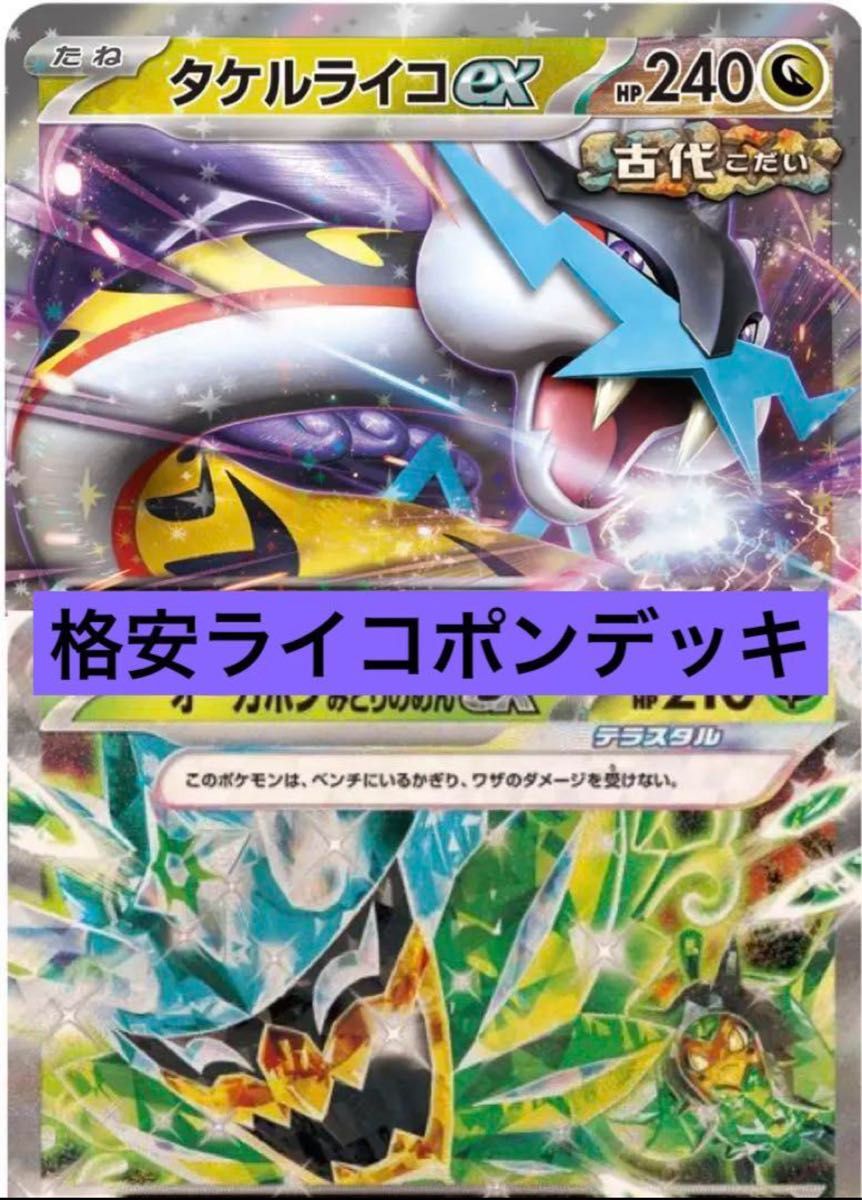 タケルライコexオーガポンex ライコポンデッキ 構築済みデッキ タケルライコexオーガポンex ライコポンデッキ 構築済みデッキ