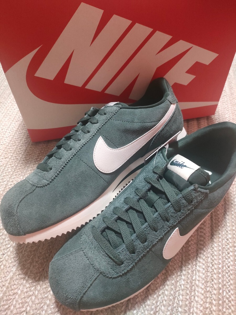 最大80％OFF - 『在庫ロス売買マーケット』 レザー スウェード NIKE 未使用 新品 コルテッツ 緑 グリーン 靴