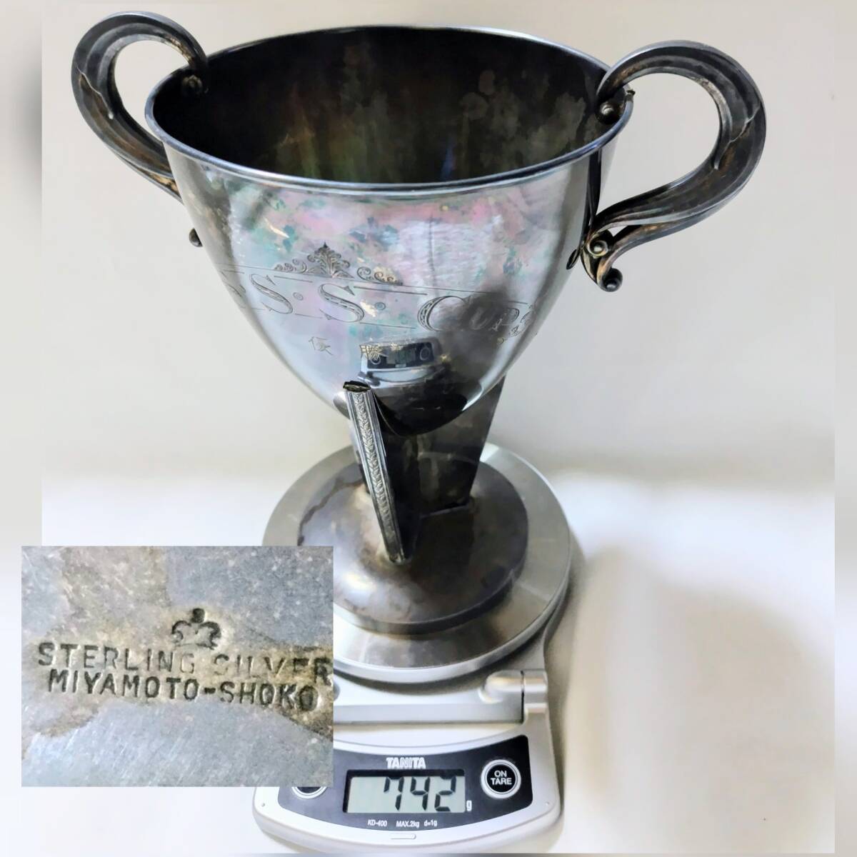 総重量約1,000グラム純銀杯/silver950/ sterling silver / 925 総重量約1,000グラム純銀杯/silver950/ sterling silver / 925