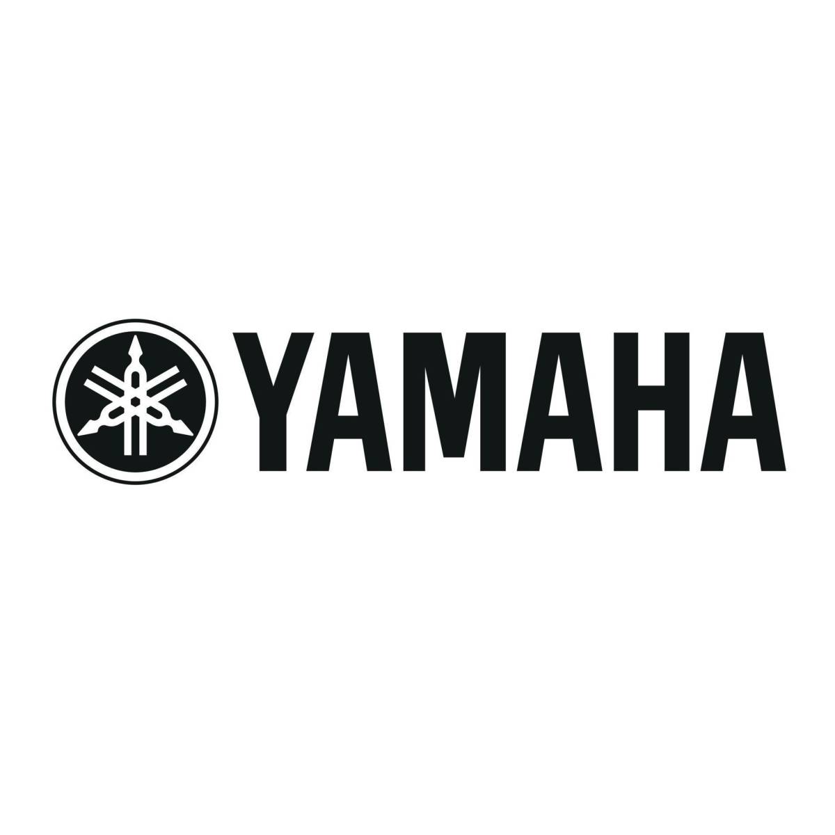 YAMAHA Yamaha aluminium emblem plate silver / black c