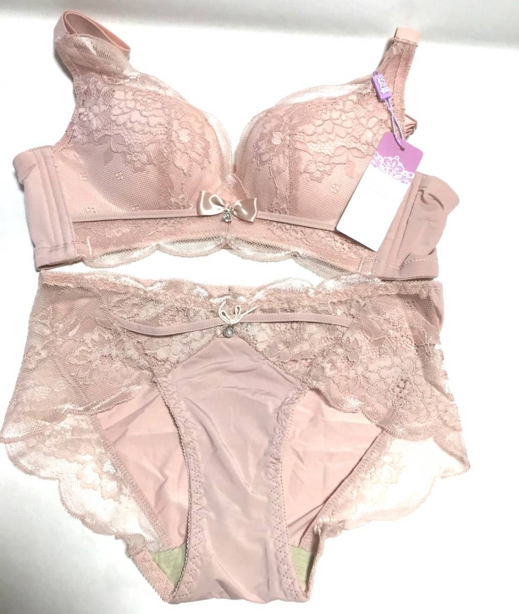 送料無料です　☆新品☆ ブラジャー＆ショーツ セット　ピンク　Ａ７０☆【Pza】（2-11）_画像1
