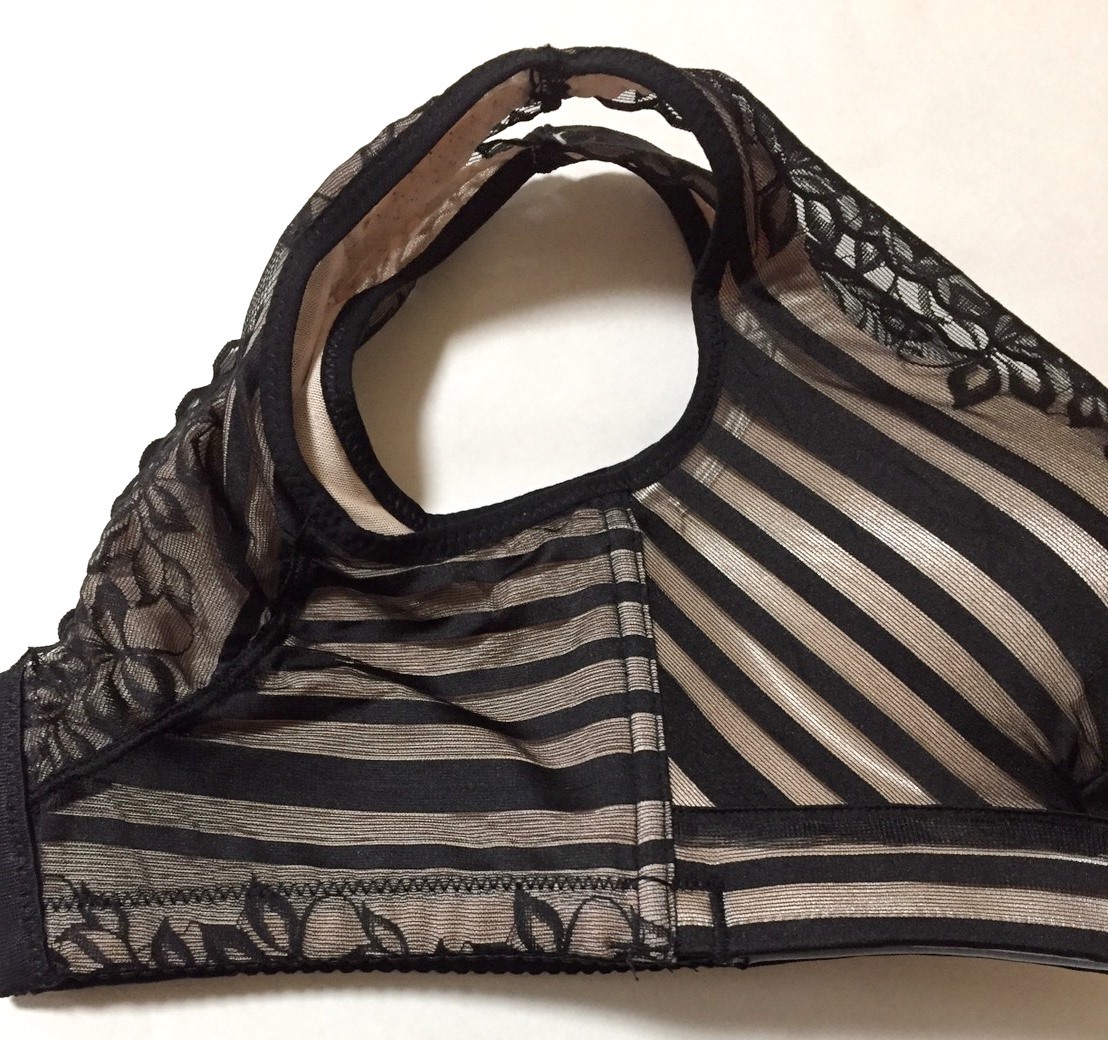 送料無料　☆新品☆ 脇高 ブラジャー＆ショーツ セット　ブラック　A７５ ☆【Pza】（2-5）_画像4