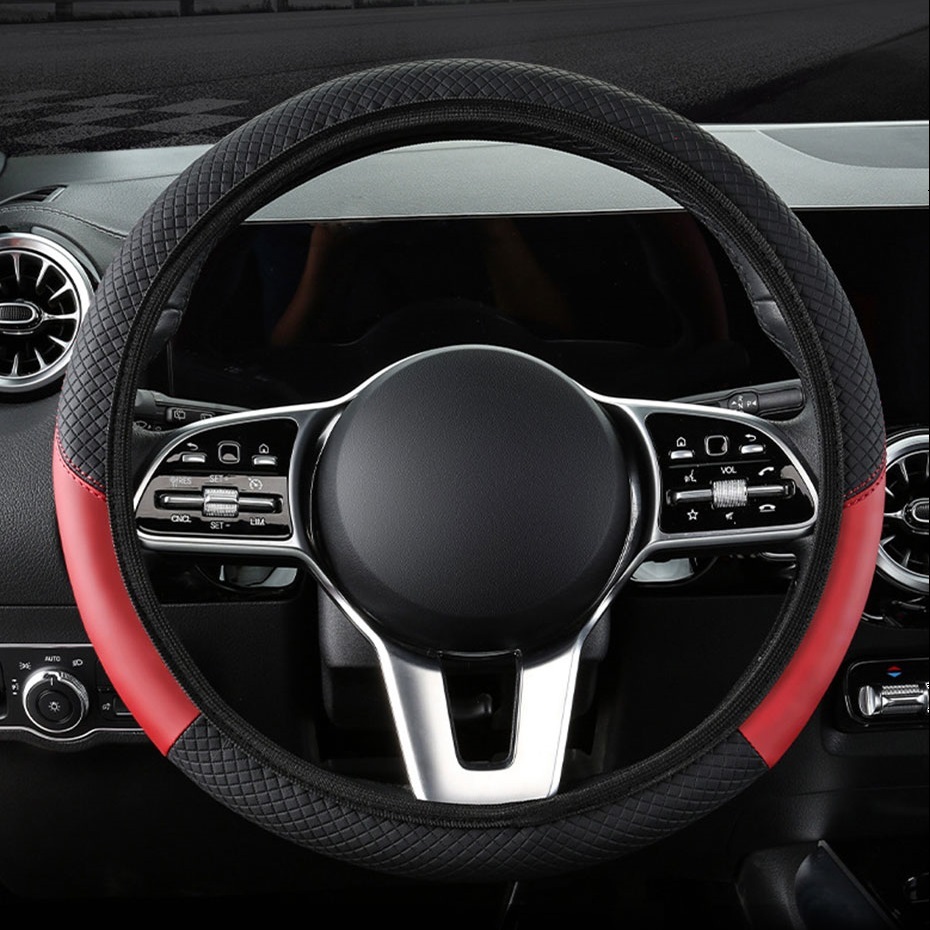 ハンドルカバー ステアリングカバー アコードワゴン CM2 CM3 CV ホンダ PUレザー 選べる5色 SEAMETAL_画像3