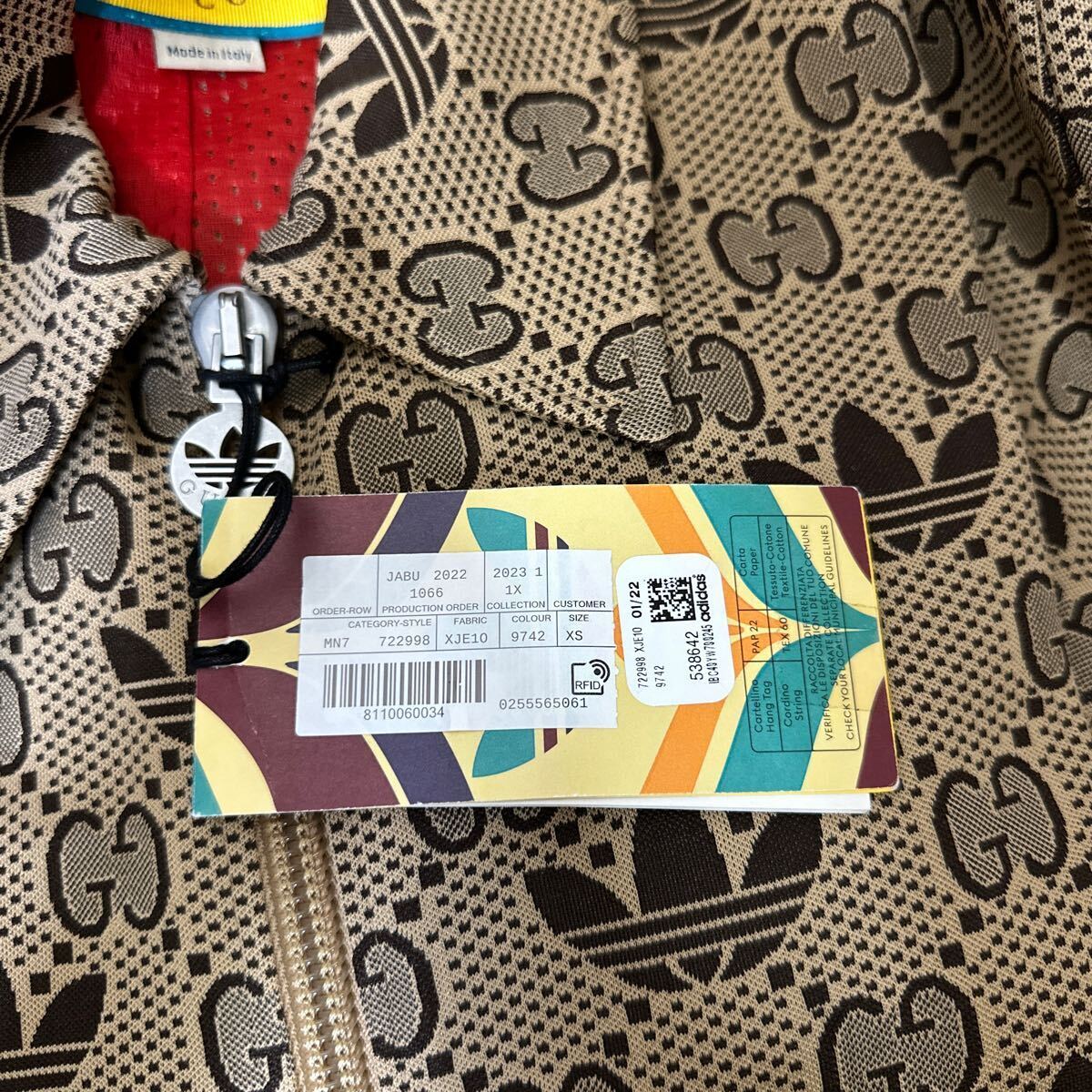 XSサイズ 新品未使用 GUCCI adidas 総柄 ジャケット グッチ XSサイズ 新品未使用 GUCCI adidas 総柄 ジャケット グッチ