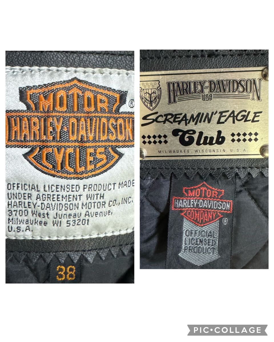 美品 HARLEY DAVIDSON ハーレーダビッドソン エンボス加工 美品 HARLEY DAVIDSON ハーレーダビッドソン エンボス加工