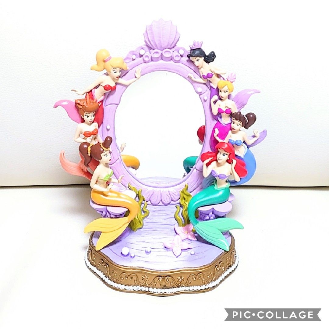 スタンドミラー リトルマーメイド アリエル 姉妹 フィギュア スタンドミラー リトルマーメイド アリエル 姉妹 フィギュア