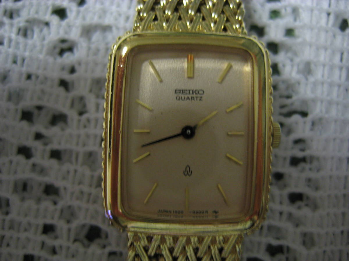 ※SEIKO セイコー女性用腕時計☆金メッキ★使用品※