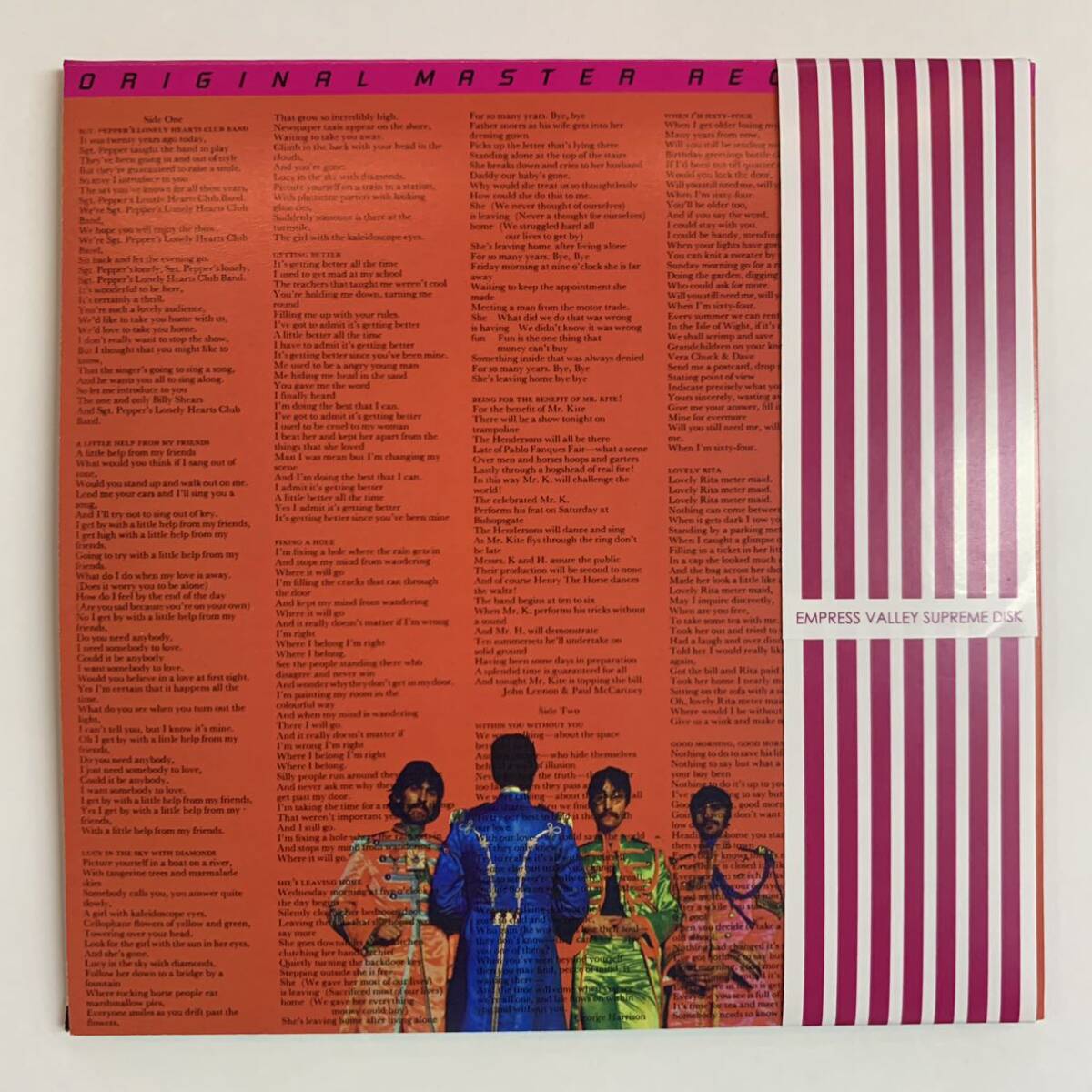 激レア THE BEATLES / SGT PEPPERS LONELY HEARTS CLUB BAND 激レア THE BEATLES / SGT PEPPERS LONELY HEARTS CLUB BAND