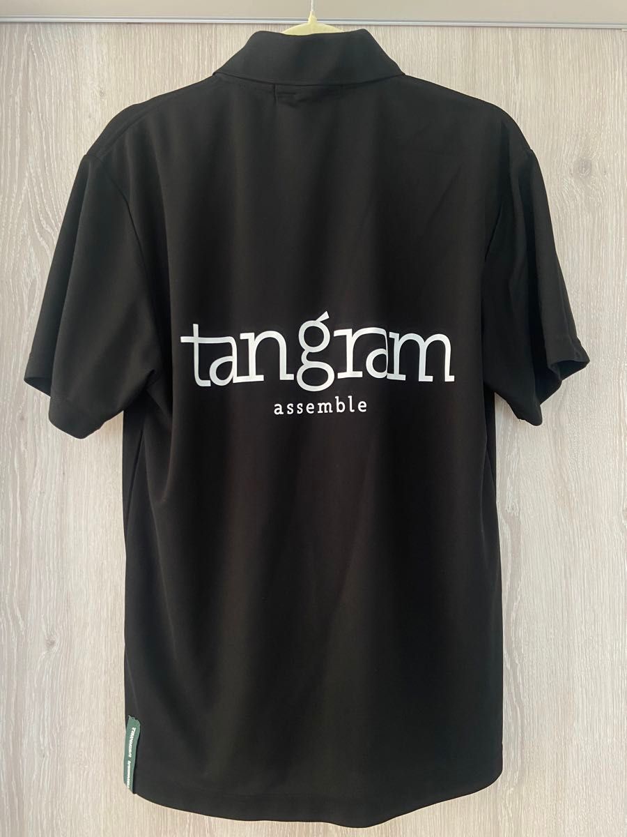 TANGRAM タングラム ゴルフウェア ポロシャツ 黒 Sサイズ GOLF