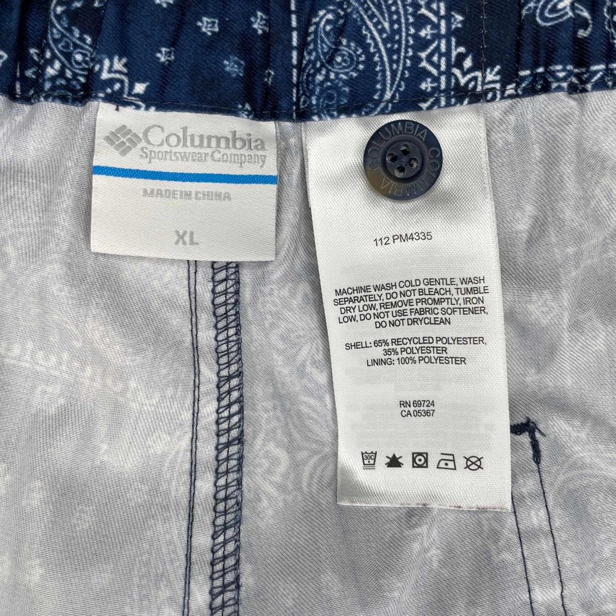 Columbia コロンビア バンダナ柄 ペイズリー柄 ショートパンツ Columbia コロンビア バンダナ柄 ペイズリー柄 ショートパンツ