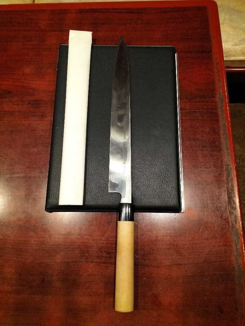 東京杉本尺一柳刃包丁純和鋼本鍛錬本焼入本焼き330mm-刺身包丁 東京杉本尺一柳刃包丁純和鋼本鍛錬本焼入本焼き330mm-刺身包丁