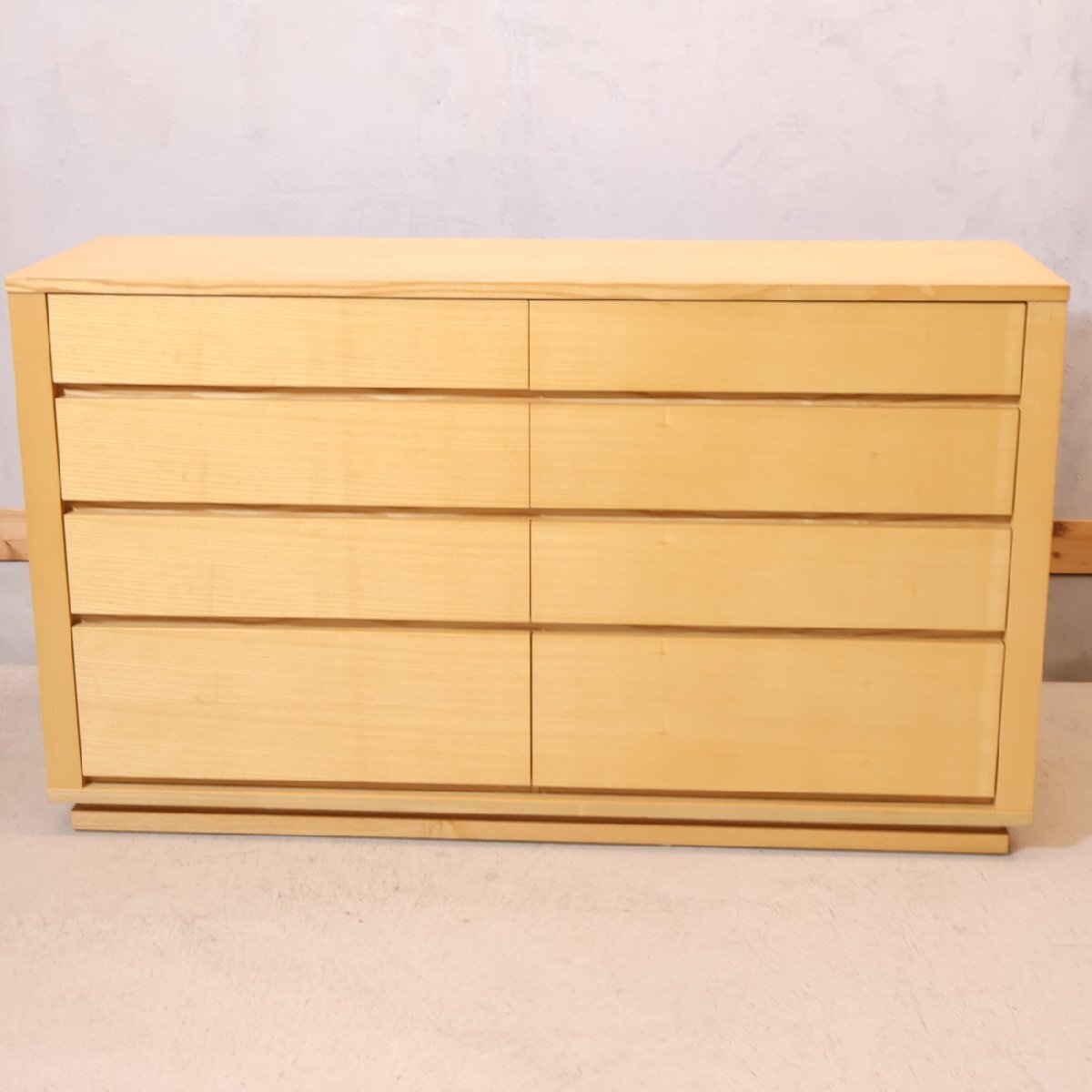 ACTUS actus BEN ash material natural tree 4 step wide chest chest of drawers natural simple western style chest Northern Europe style casual modern EF421