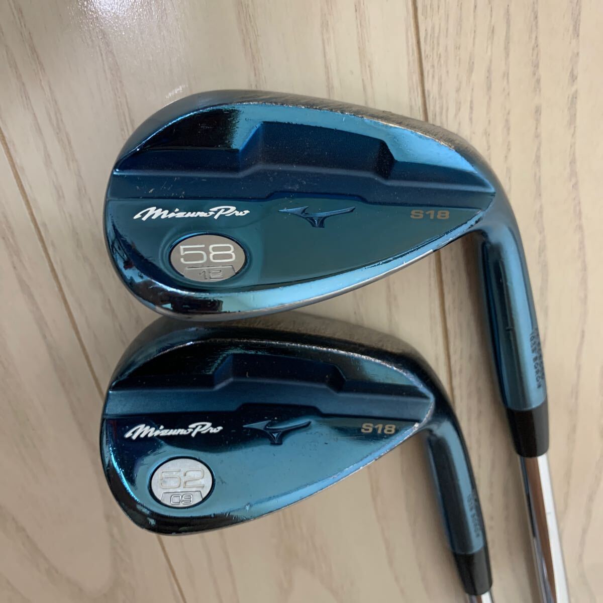 ミズノ　ウェッジ　S18 52度　58度　ダイナミックゴールド120 S200 ヘッドカバー付