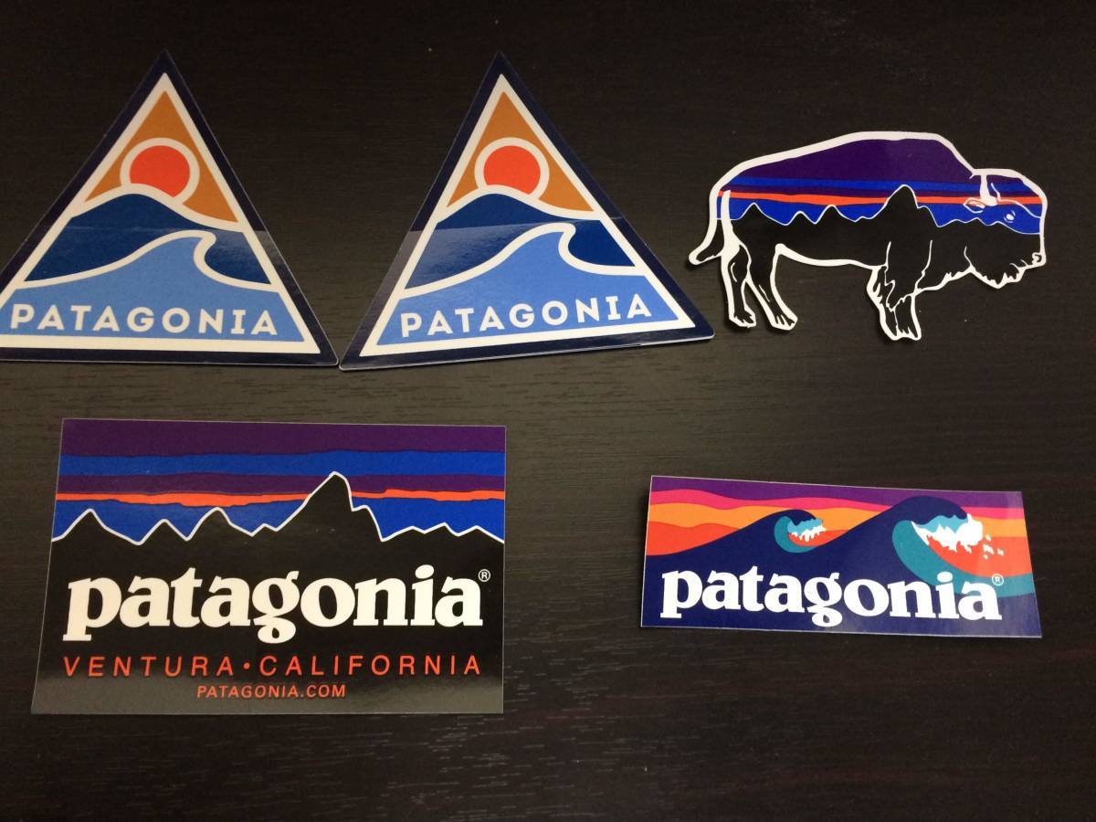 free shipping patagonia sticker 4 kind 5 pieces set! ⑤: Real Yahoo auction salling
