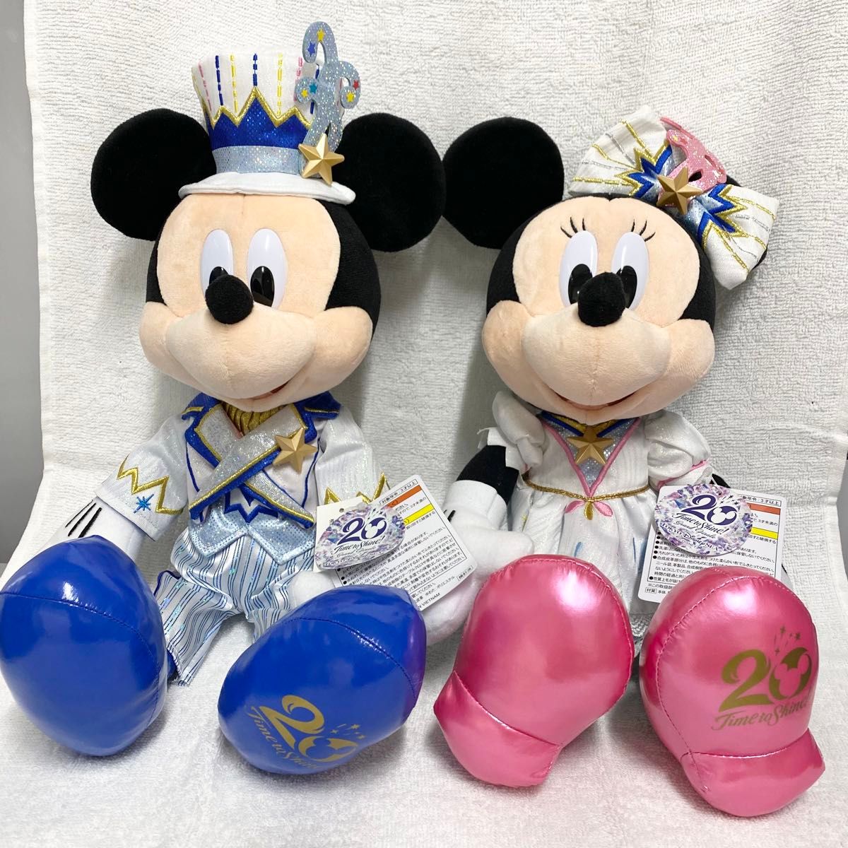 TDS20周年】ぬいぐるみ ミッキー ミニー セット【タイムトゥ TDS20周年】ぬいぐるみ ミッキー ミニー セット【タイムトゥ