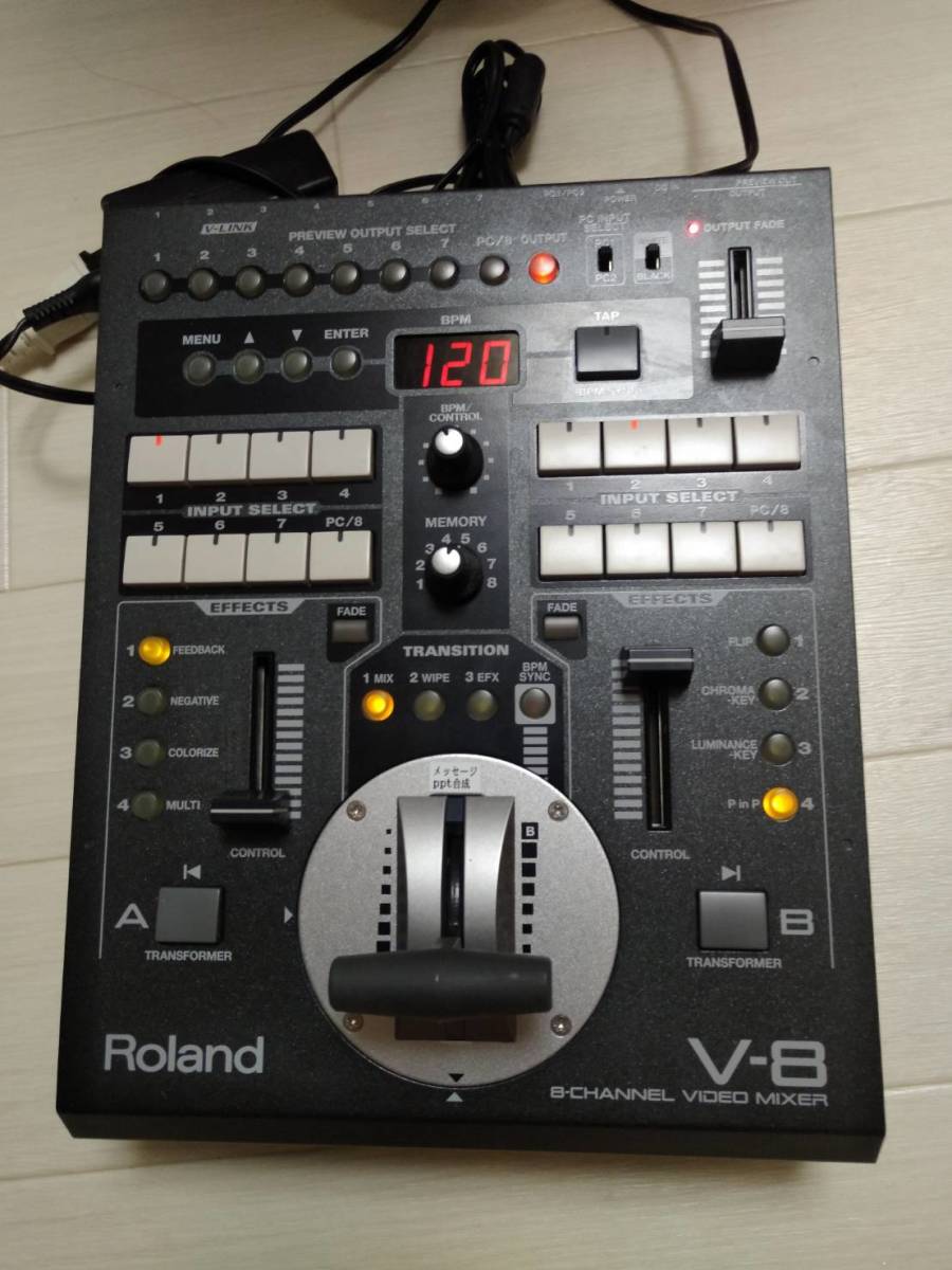 Roland EDIROL V-8 video mixer Roland EDR V-4 HD VJ Club Event image editing 