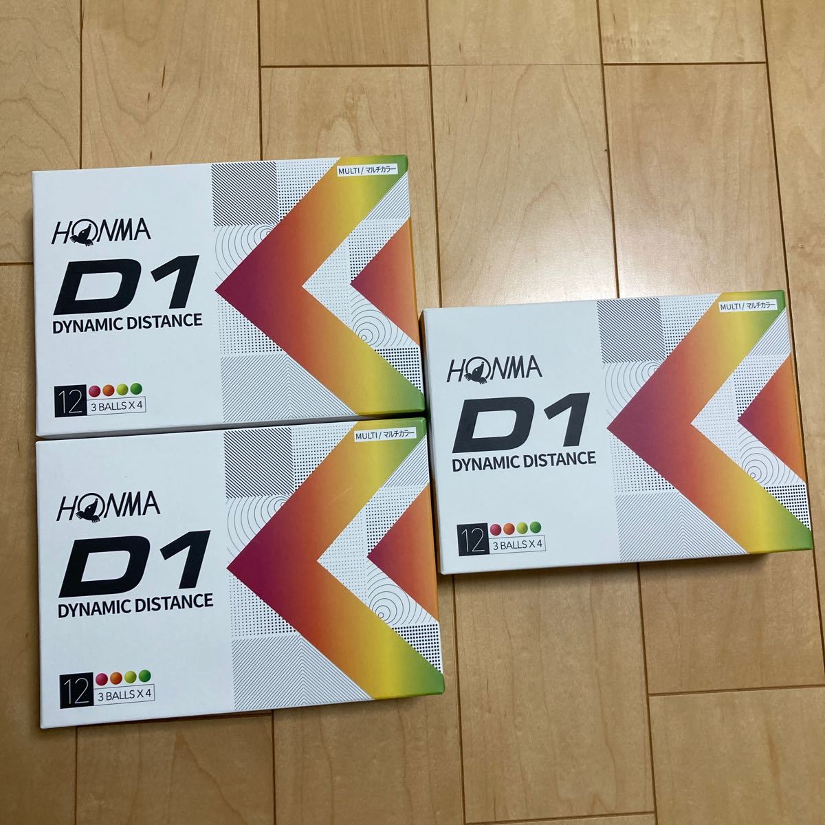 HONMA(ホンマ ゴルフ) D1 2022 ゴルフボール マルチ BT2201 3ダースセット(36球)