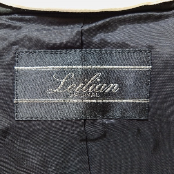  Leilian Leilian skirt suit - black × white lady's 3 point set lady's suit 