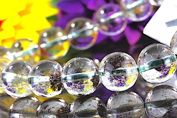送料無料】《珠径10mm 内径17.5cm 》 ガーデンクォーツ 庭園水晶 送料無料】《珠径10mm 内径17.5cm 》 ガーデンクォーツ 庭園水晶