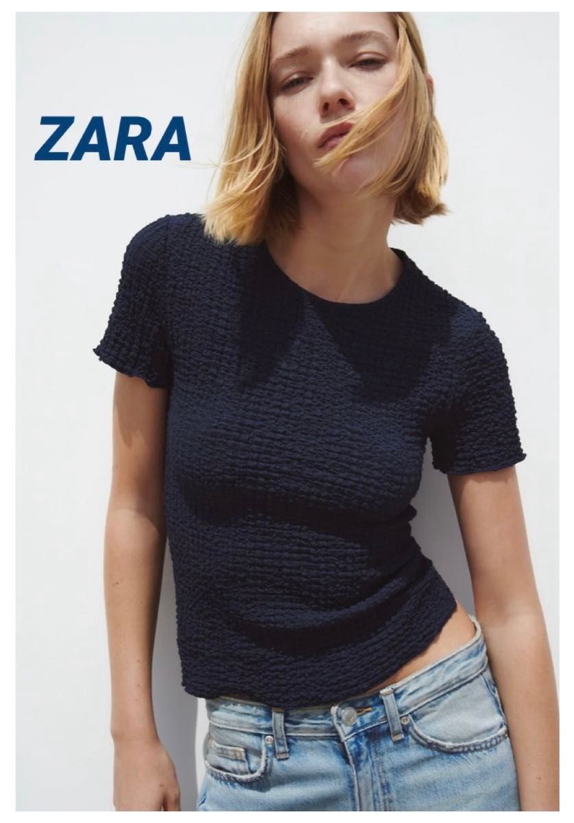 ★ドイツ発*ZARA*新作*テクスチャージャガードショーツ/D BROWN ZARA ザラ テクスチャーTシャツ カットソー テクスチャー入り