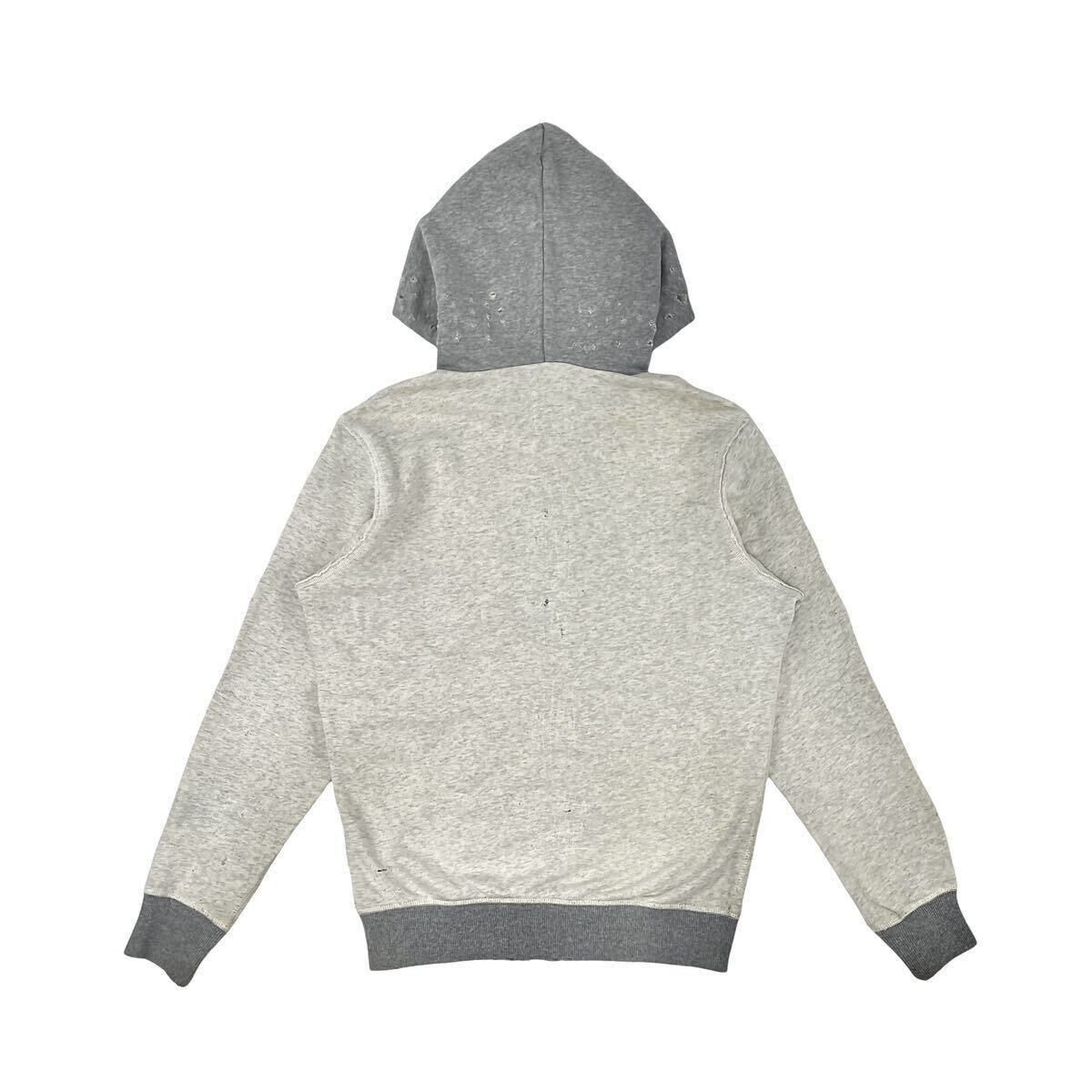 中古 DIESEL ディーゼル グレー ツートーン 切り替え ダメージ 中古 DIESEL ディーゼル グレー ツートーン 切り替え ダメージ