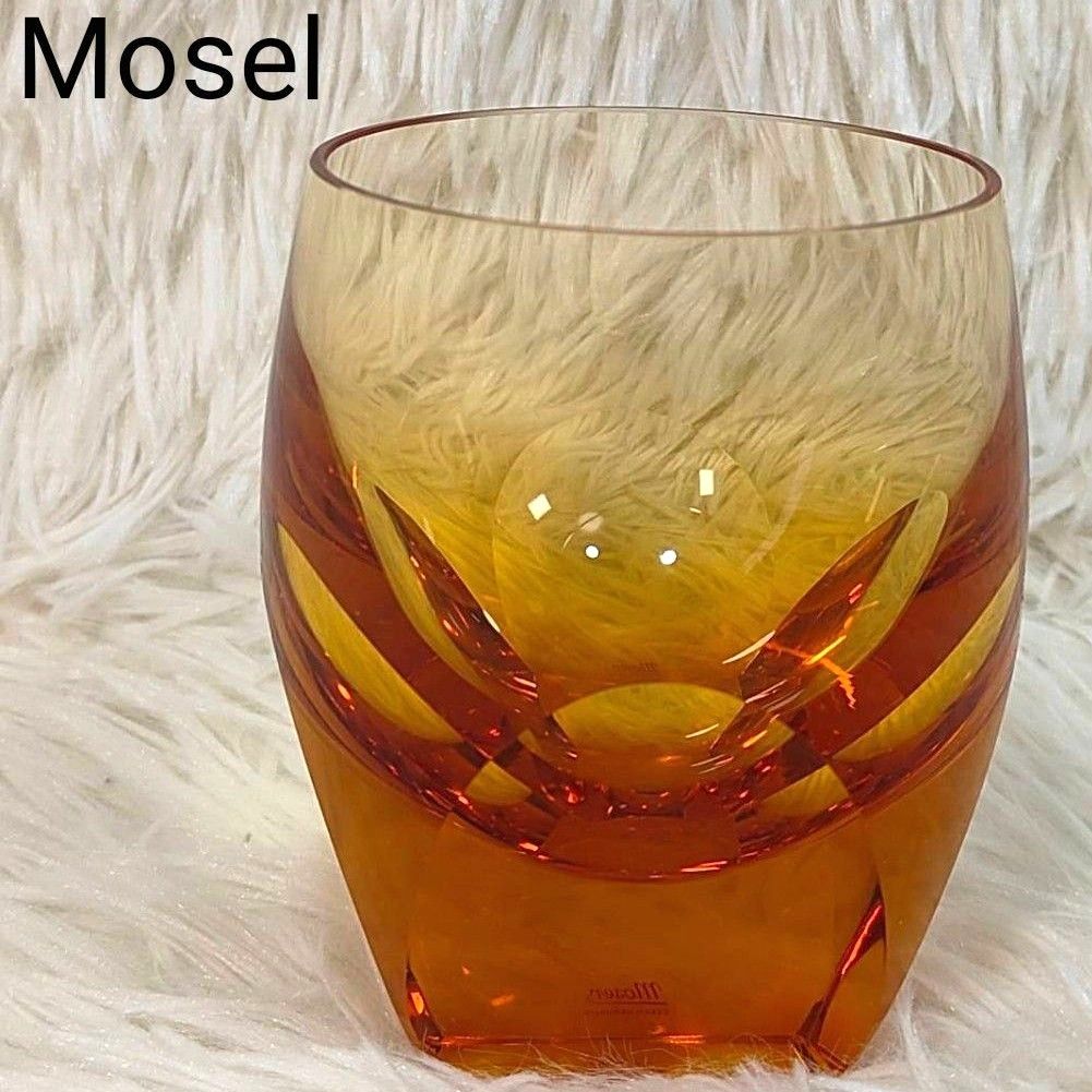 モーゼル アンバー ロックグラス Moser Crystal ファセット モーゼル アンバー ロックグラス Moser Crystal ファセット