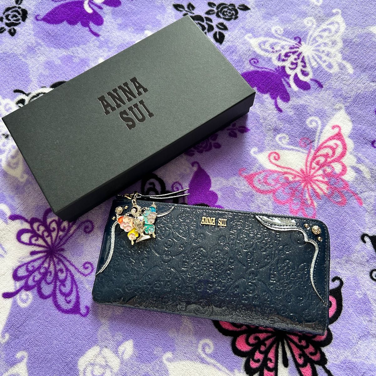 美少女戦士セーラームーン×ANNA SUI Lファスナー長財布(ネイビー 美少女戦士セーラームーン×ANNA SUI Lファスナー長財布(ネイビー