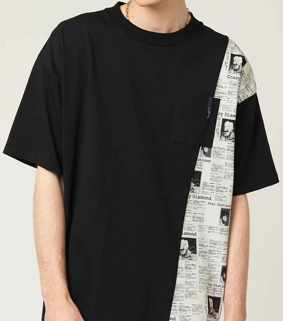 グラニフ ジョジョ Tシャツ ヘブンズ・ドアー 岸辺露伴 ビッグ グラニフ ジョジョ Tシャツ ヘブンズ・ドアー 岸辺露伴 ビッグ