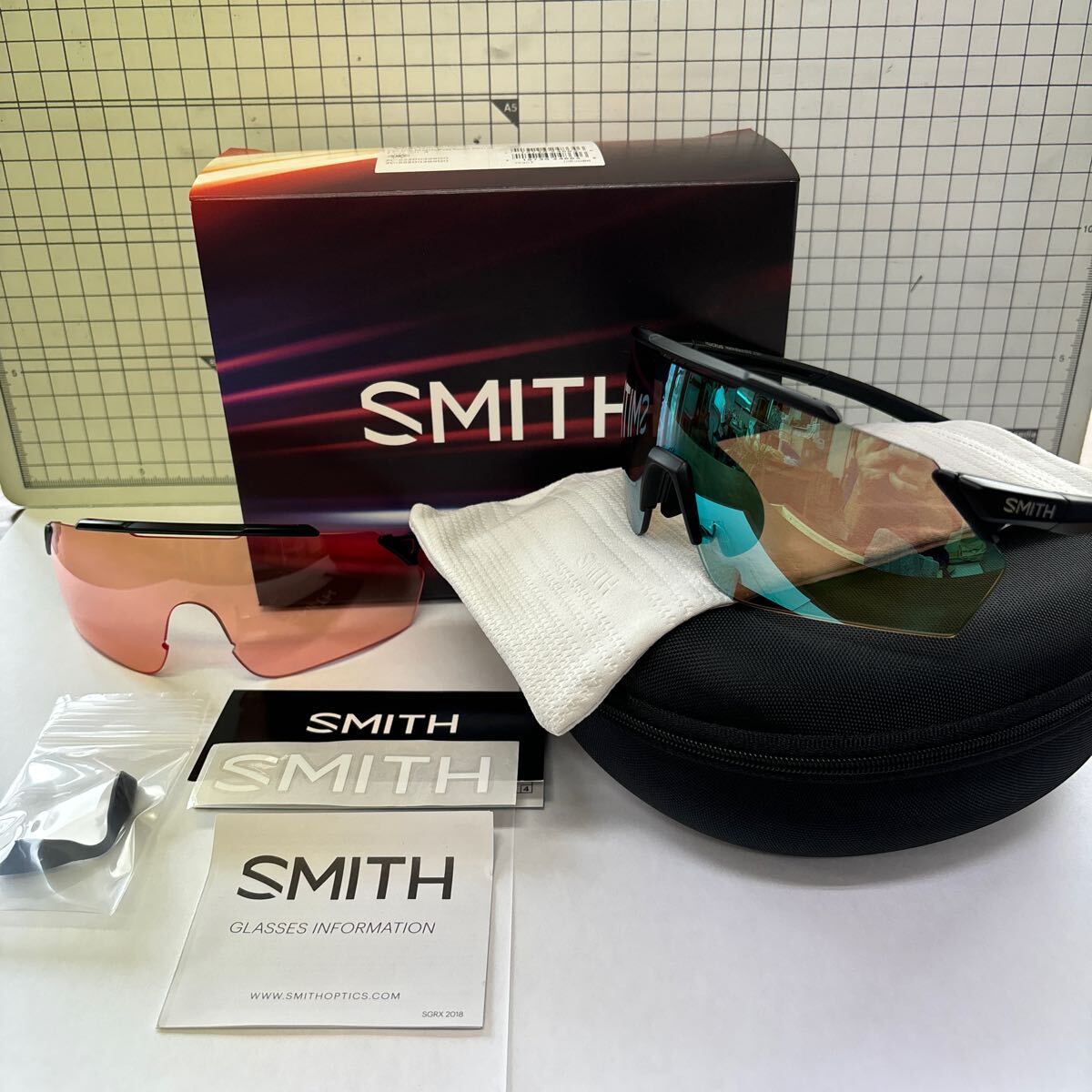 Smith PivLock Ruckus スミス ピブロック ラッカス マットブラック サングラス ブルー系ミラーレンズ