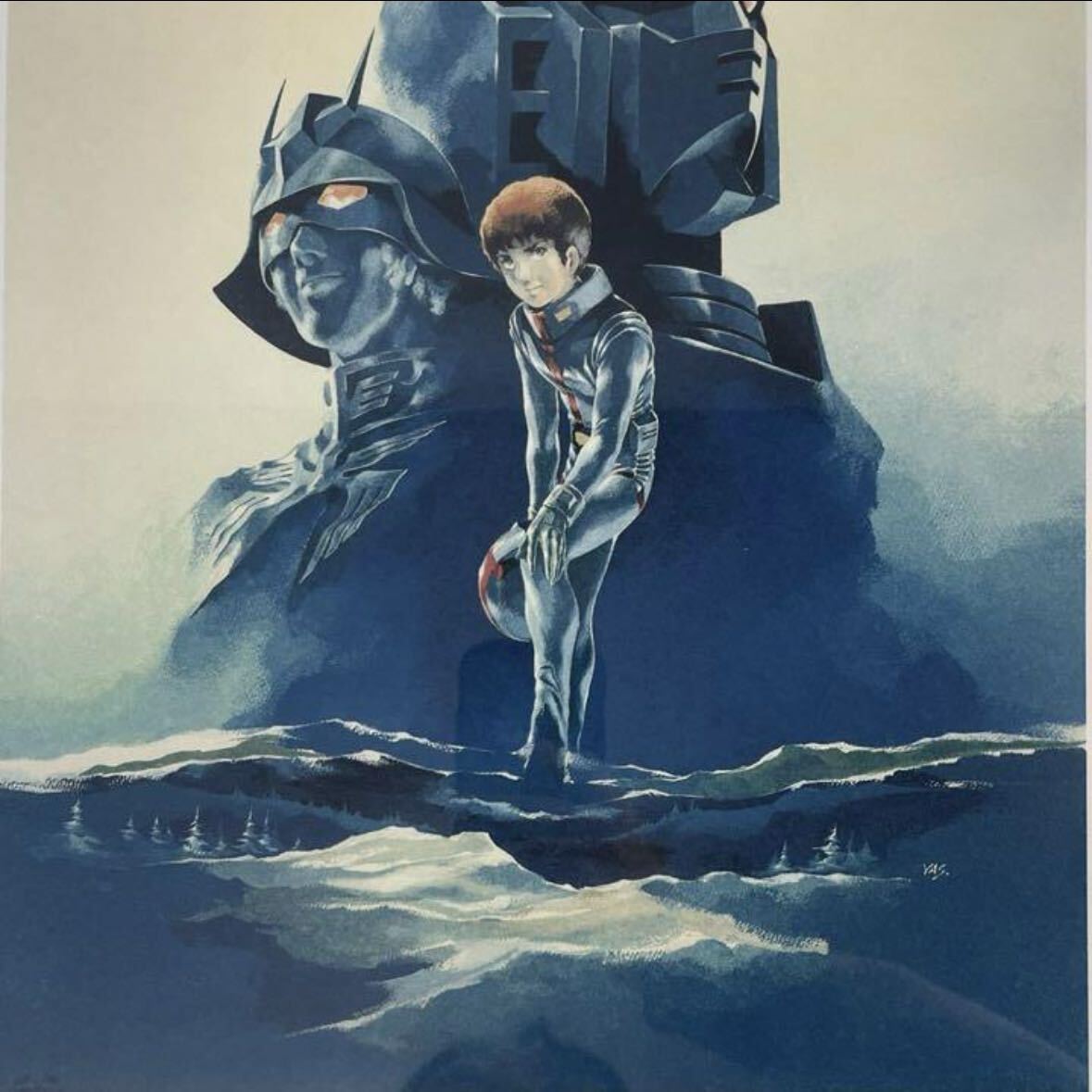 ☆1017 安彦良和 直筆サイン入 リトグラフ「機動戦士ガンダム ☆1017 安彦良和 直筆サイン入 リトグラフ「機動戦士ガンダム
