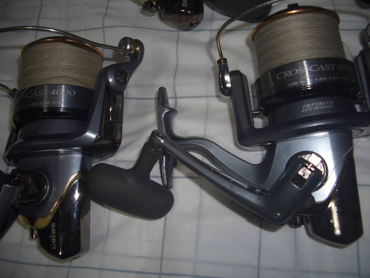 5台セットDAIWA/ダイワCROSSCAST4000+pe3号(クロスキャスト/遠 5台セットDAIWA/ダイワCROSSCAST4000+pe3号(クロスキャスト/遠