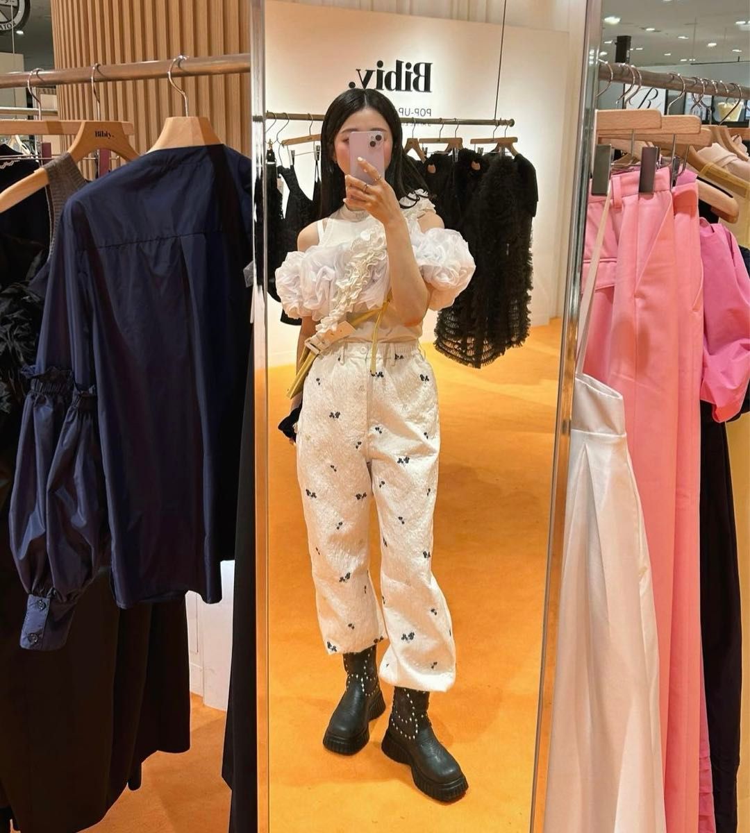 B. COSMOS PANTS bibiy パンツ コスモスパンツ - パンツ B. COSMOS PANTS bibiy パンツ コスモスパンツ - パンツ