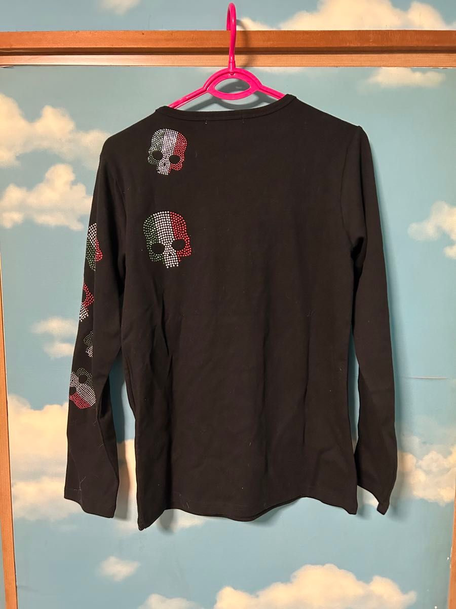 ハイドロゲン ロンT Lサイズ スカル 長袖Tシャツ ブラック ハイドロゲン ロンT Lサイズ スカル 長袖Tシャツ ブラック