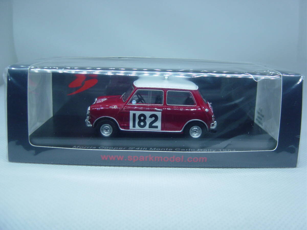 spark 1/43 Morris Cooper S 4th Monte Carlo Rally 1964 #182 T.Makinen/P.Vanson モーリス クーパー モンテカルロ ラリー