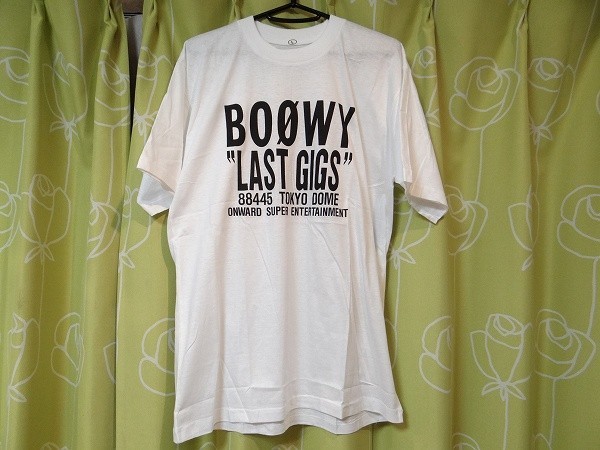 品質のいい 新品 ビンテージ BOOWY LAST GIGS 88445 氷室京介 Tシャツ Lサイズ Tシャツ