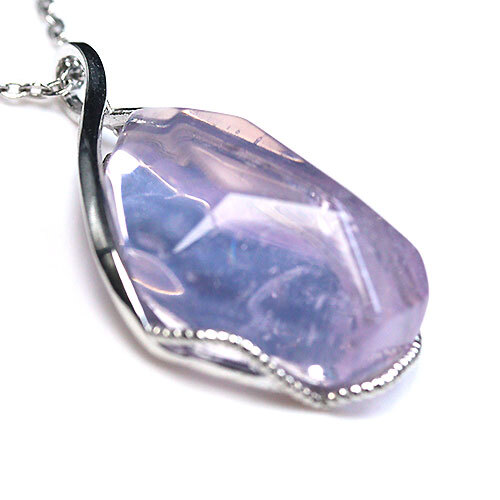 (J317-2)SV925skoro light lavender quartz pendant top 