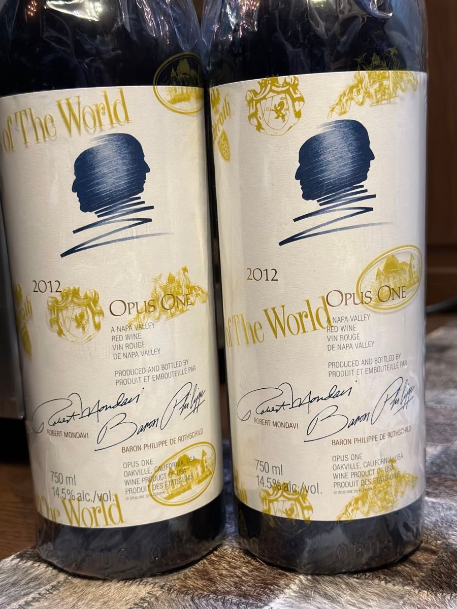 新品未開封】OPUS ONE オーパスワン 2012 赤ワイン 2本セット 新品未開封】OPUS ONE オーパスワン 2012 赤ワイン 2本セット