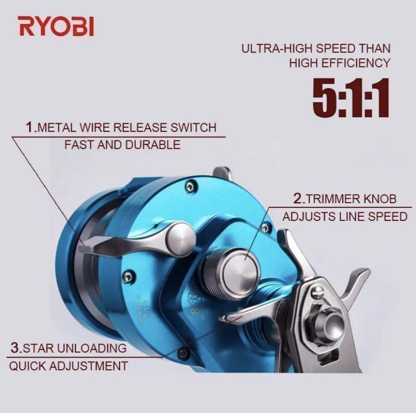 左巻き用 海外限定モデル RYOBI(リョービ)RANMI JIGGER BT50R 左巻き用 海外限定モデル RYOBI(リョービ)RANMI JIGGER BT50R