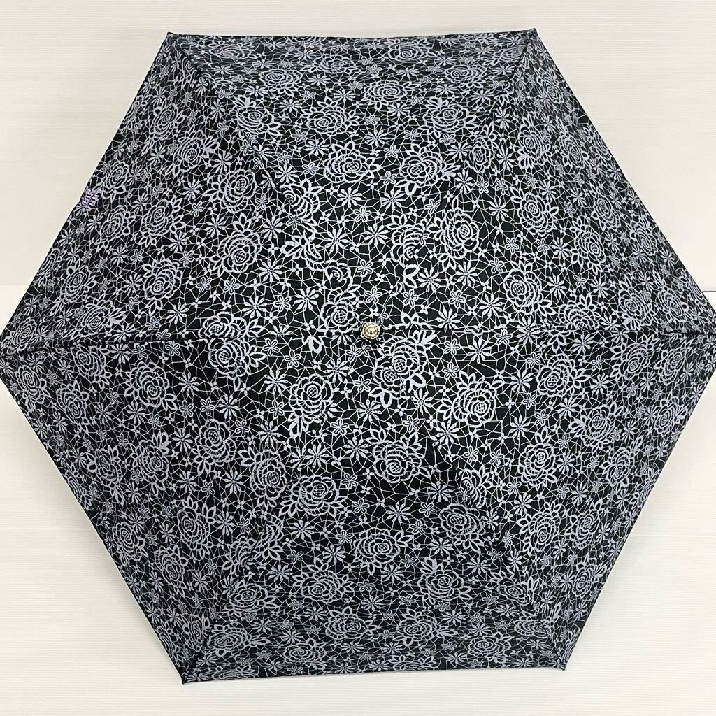  новый товар 52016 ANNA SUI Anna Sui * чёрный черный цветок принт затемнение 99%.. показатель 99% и больше ... дождь двоякое применение складной зонт от солнца зонт от дождя Aurora 